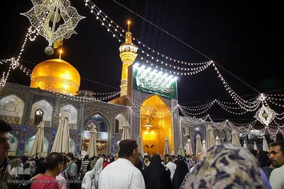 حرم مطهر رضوی در شب عید غدیرخم