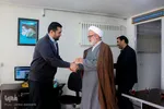 بازدید مسئول دفتر نمایندگی ولی‌فقیه در سپاه روح‌الله استان از ایکنا مرکزی/عکاس:زهرا بهرامی
