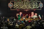 آیین وداع با پیکرهای مطهر چهار شهید گمنام دوران دفاع مقدس در حرم مطهر شاهچراغ(ع)‎