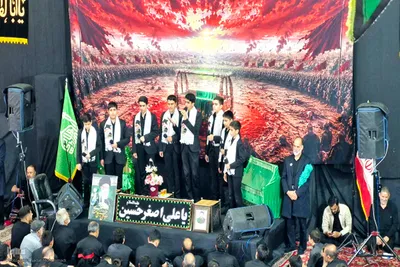 تجدید عهد شیرخوارگان فین کاشان با کوچکترین شهید کربلا