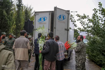 مراسم استقبال از ۱۲ شهید گمنام دوران دفاع مقدس در شیراز