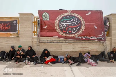 زائران اربعین حسینی در مرز شلمچه