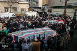 تشییع آلاله‌های گمنام در معراج الشهدای تهران