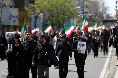 تهران در سوگ چهلمین روز شهادت رهبر شهید انقلاب اسلامی
