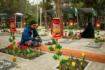 آخرین پنجشنبه سال کرونایی در بهشت زهرا