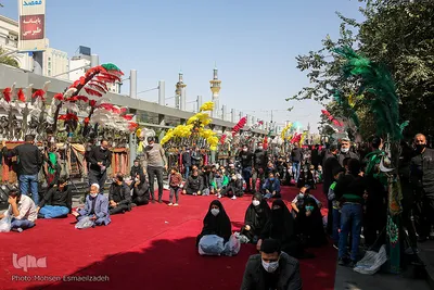مراسم اربعین حسینی در جوار حرم امام رضا(ع)