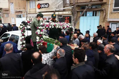 مراسم تشییع و تدفین شهید "احسان غمی تازه کندی" اولین شهید اهری جنگ رمضان در اهر