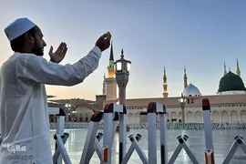 زائران بین‎المللی مدینه پیش از اعزام به مکه