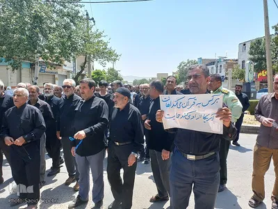 راهپیمایی نمازگزاران ملایری در محکومیت اهانت به قرآن