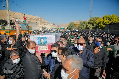تشییع پیکر محمدجواد حسین‌دوست شهید مدافع امنیت