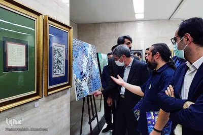 آیین گشایش نمایشگاه آثار هنری و تجلیل از دست اندرکاران کنگره جهانی محمد (ص) در شیراز‎‎