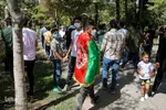 تجمع افغانستانی‌های مقیم مشهد در مقابل کنسولگری پاکستان
