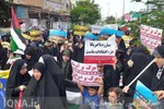 اجتماع بانوان قرآنی بوشهر به حمایت از کودکان غزه‌ای