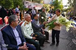 گلباران قبور شهدا‎