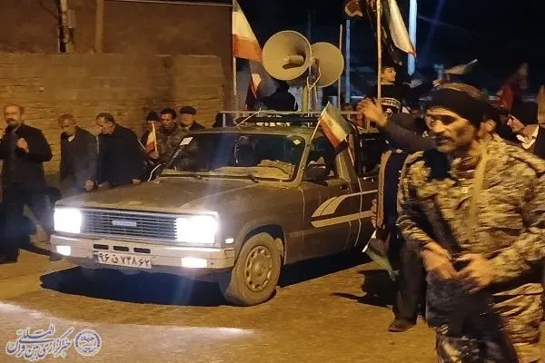 بیعت و خونخواهی مردم سنگده در شب چهارم فروردین