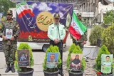گلباران یادمان شهدای انتظامی جنگ رمضان در فارس