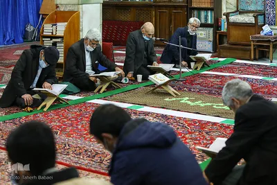 جلسه آموزش قرآن استاد حسن پروازی و استاد محمد حسن نعمتی