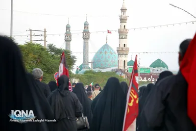 مراسم پیاده روی جاماندگان اربعین حسینی در قم