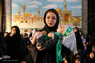 آیین بزرگداشت مقام حضرت علی اصغر(ع) در چهارانبیای قزوین