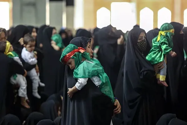 آیین شیرخوارگان حسینی در قم برگزار شد