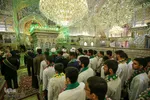 استقبال از حافظان قرآن و ادای احترام به شهدای حرم شاهچراغ(ع)‎‎