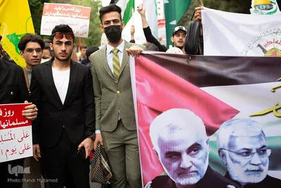 راهپیمایی روز قدس در قزوین‎‎