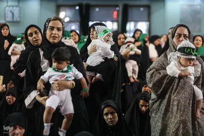 مراسم شیرخوارگان حسینی در حرم عبدالعظیم حسنی