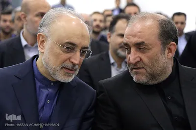  سردار جواد خضرایی، رئیس باغ موزه دفاع مقدس و علی اکبر صالحی، رییس سازمان انرژی اتمی 