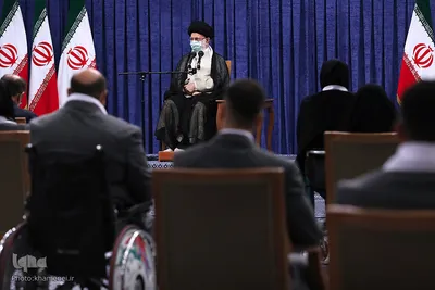 دیدار قهرمانان المپیک و پارالمپیک ایران در بازی‌های ۲۰۲۰ توکیو با رهبر انقلاب