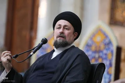 سید حسن خمینی در مراسم تجدیدمیثاق دانشگاهیان با امام راحل