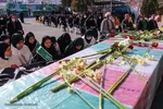وداع با شهید گمنام در مدرسه دخترانه امام حسین(ع)