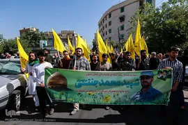تشییع پیکر شهید مدافع حرم محمد جنتی