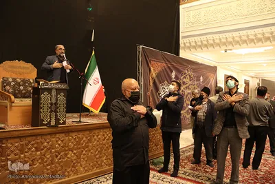 حرم شاهچراغ در سوگ باب‌الحوائج(ع)