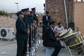 نقاره زنی در امامزاده جعفر(ع) یزد‎