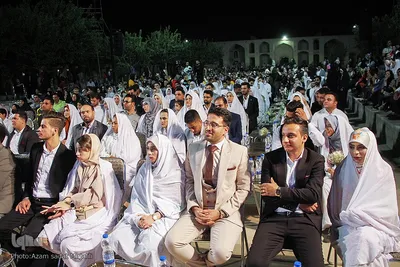 آیین جشن ازدواج 55 زوج جوان در یزد‎‎