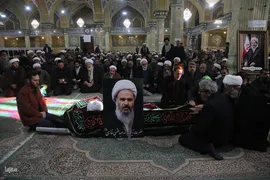 تشییع آیت الله شیخ عبدالنبی نمازی در قم