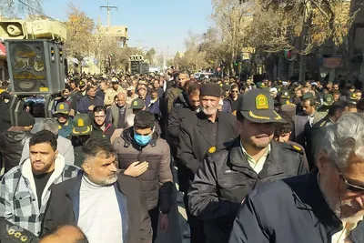 تشییع باشکوه شهید مدافع امنیت در ملایر‎