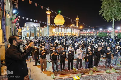 عزاداری شب شهادت امام رضا(ع) در حرم شاهچراغ(ع)