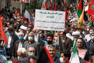 راهپیمایی روز جهانی قدس در زنجان