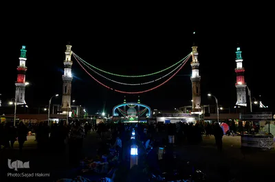 مسجد مقدس جمکران در شب نیمه شعبان
