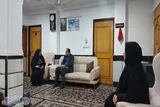 دیدار سرپرست بنیاد شهید نکا با خانواده شهید حبیب‌الله اسماعیلی