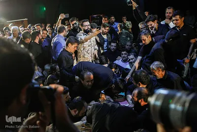 وداع با پیکر شهید مدافع حرم «بهرام مهرداد» در معراج شهدای تهران
