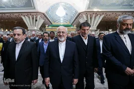 تجدید میثاق وزیر و سفرای وزارت خارجه با آرمان های امام