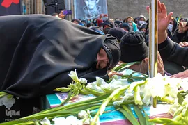 مراسم خاکسپاری و تشیع پیکر شهید «حسین فغانی»