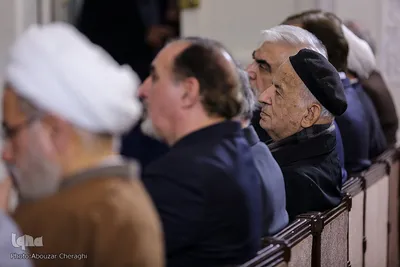 مهدی محقق در مراسم بزرگداشت آیت‌الله جوادی‌آملی