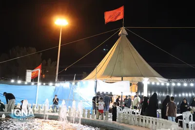 خادمی افتخاری اعضای خانه مطبوعات ملایر در موکب عقیله بنی هاشم