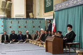 دیدار شرکت کنندگان در مسابقات بین‌المللی قرآن با رهبر معظم انقلاب