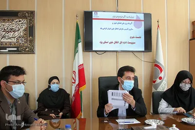 نشست خبری آقایی مدیرکل انتقال خون و حق جو مدیرکل فنی و حرفه ای استان یزد‎‎
