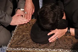 مراسم تشییع پیکر مرحوم حجت الاسلام والمسلمین علی اکبر محتشمی پور در جماران