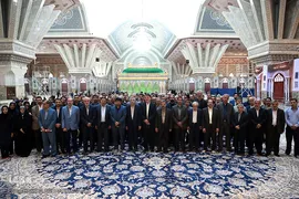 مراسم تجدید میثاق اعضای جهاد دانشگاهی با آرمان های امام خمینی(ره)